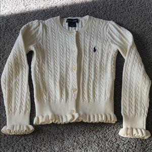 RALPH LAUREN GIRL’S CARDIGAN